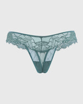 La Senza Sexy Lace Thong Green / M